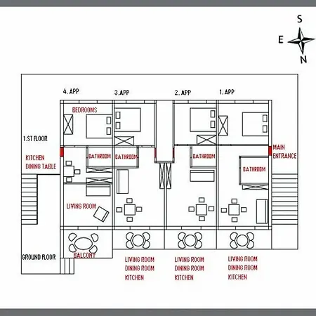 In With Sea View, Balcony, Air Conditioning, Wifi 4432-3 ルンバルダ